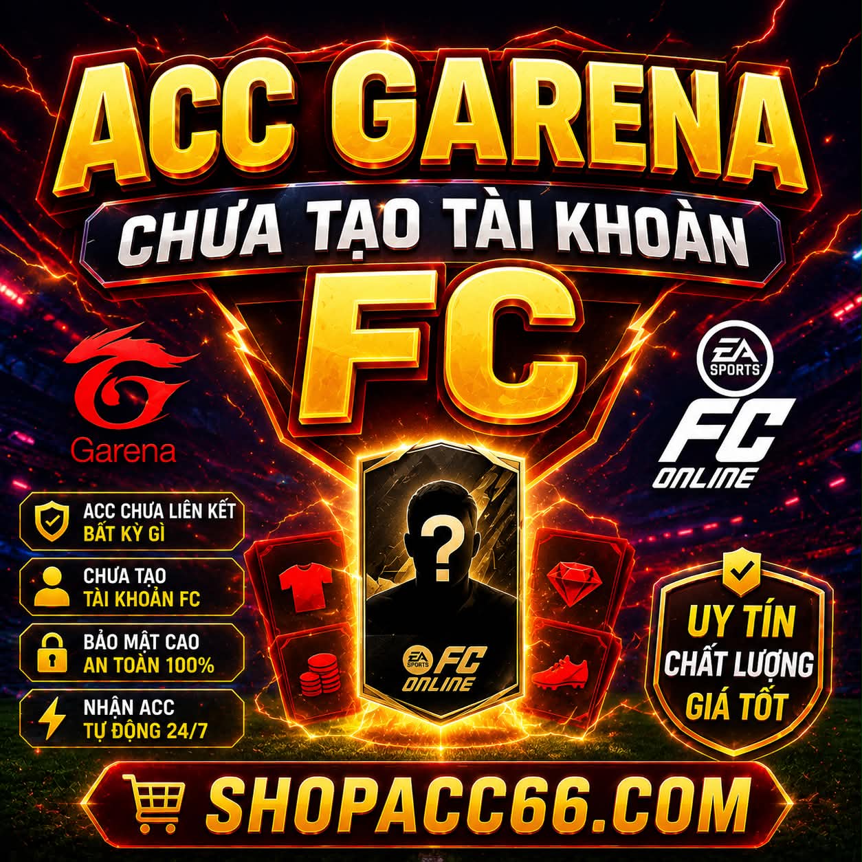 SĂN ACC GARENA TTT CHƯA TẠO TK VỚI GIÁ 50đ