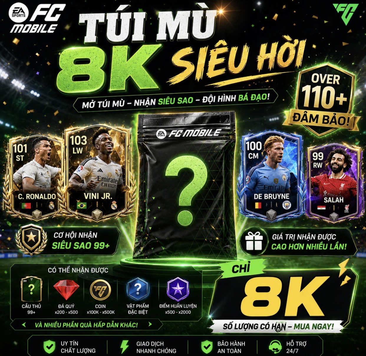 TÚI MÙ 8K SIÊU HỜI GARENA TTT